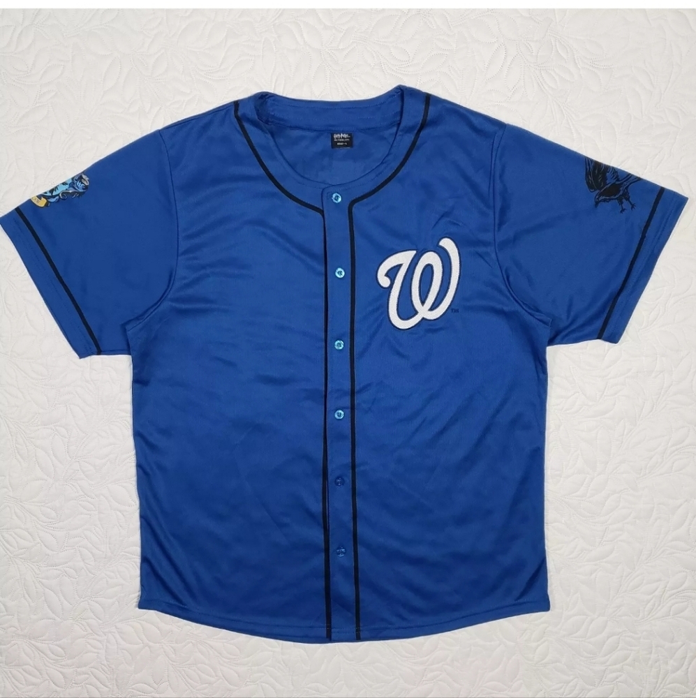 Washington Nationals Harry Potter SGA Jersey Hogwarts Ravenclaw Baseball Blue XL